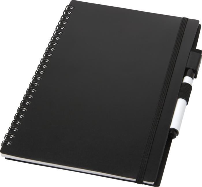 Office accessory - Notepad with laminated pages, pen [10776290] (black)