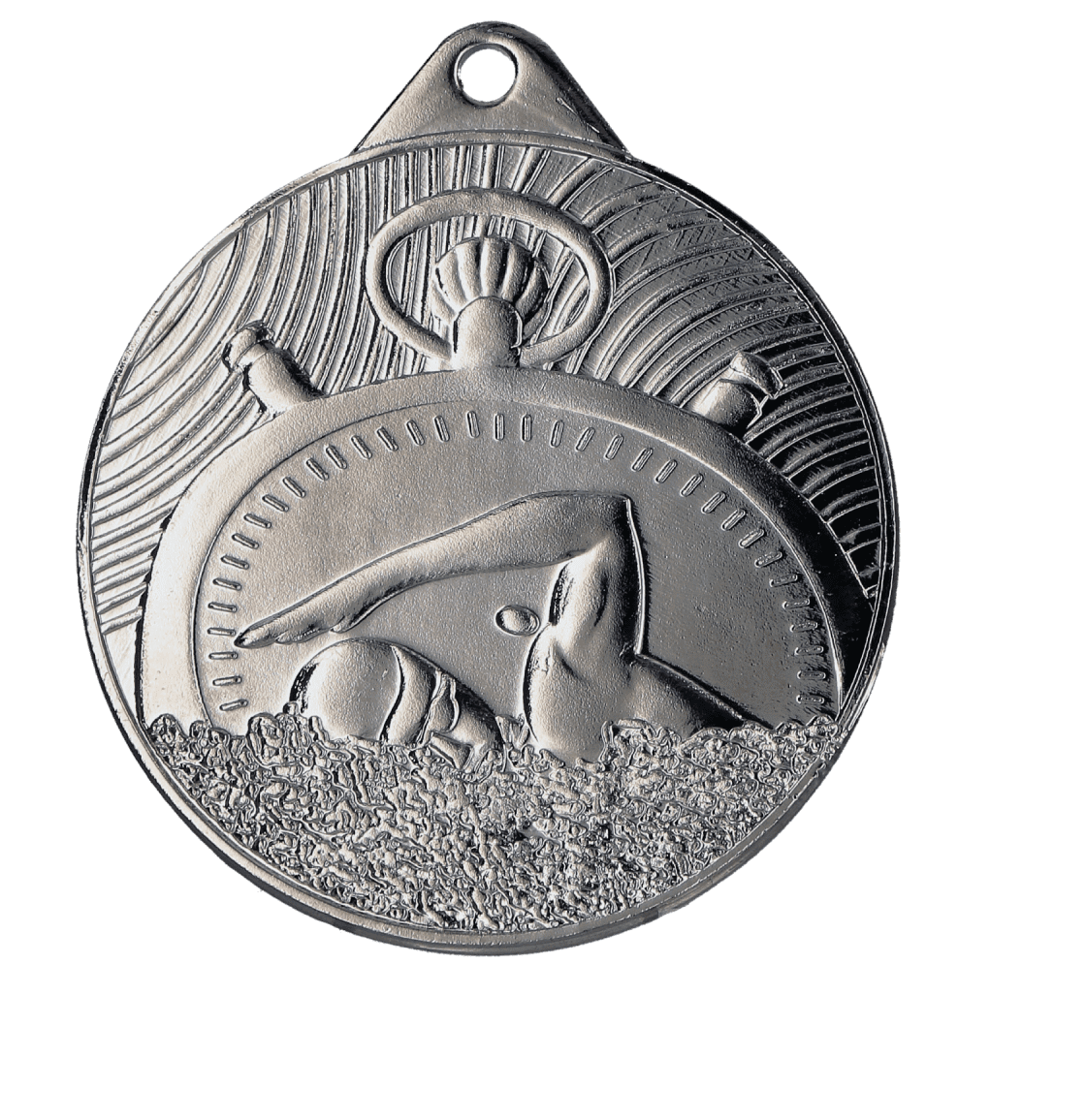 Stantsitud medal [TR-MMC33050-S] ujumine (hõbedane)
