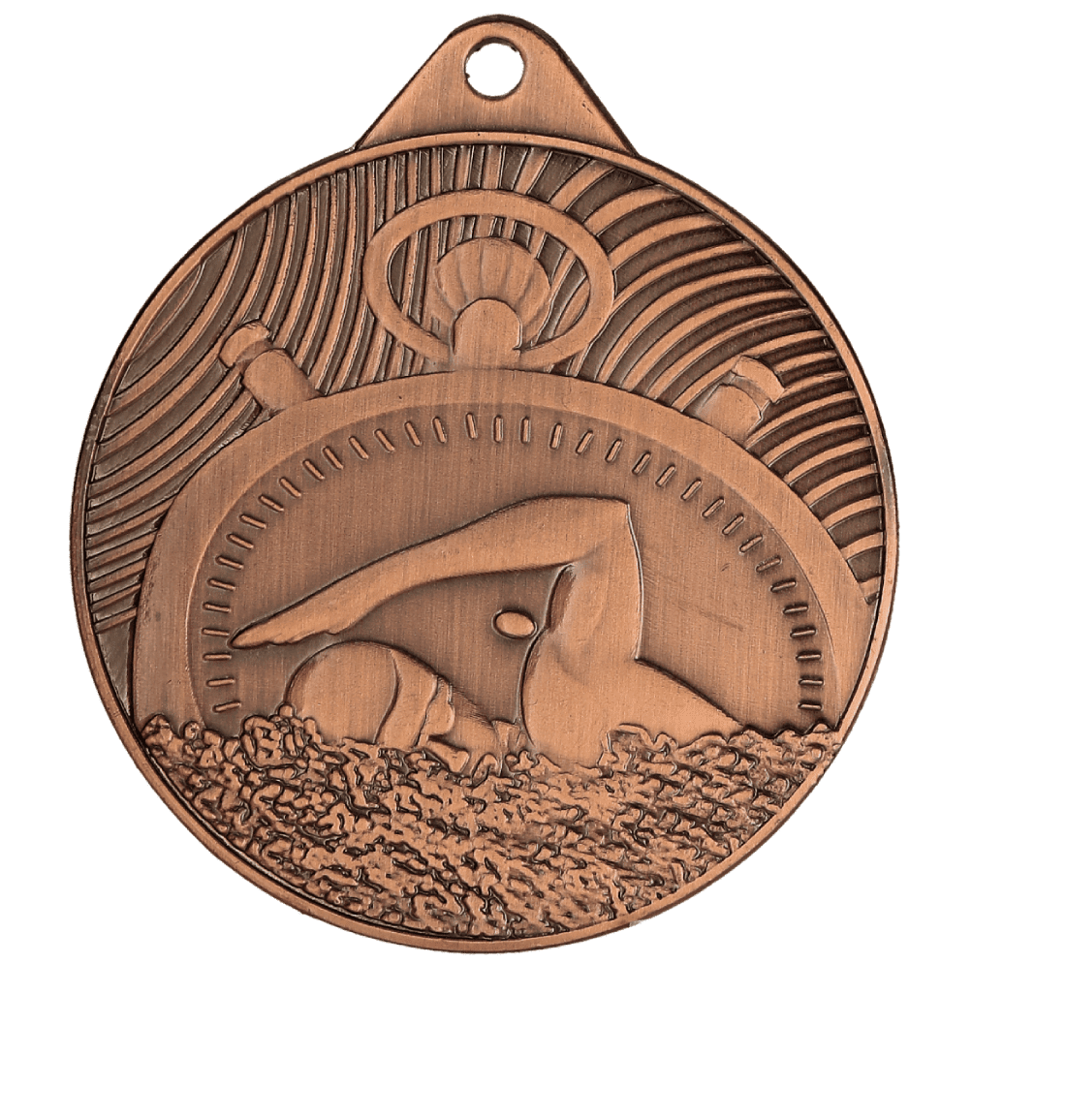 Stantsitud medal [TR-MMC33050-B] ujumine (pronks)