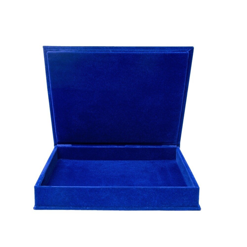 Kārba - Medaļai samta [TR-BOXMEDAL-BL/GR1-blue] 125x125 (zila)