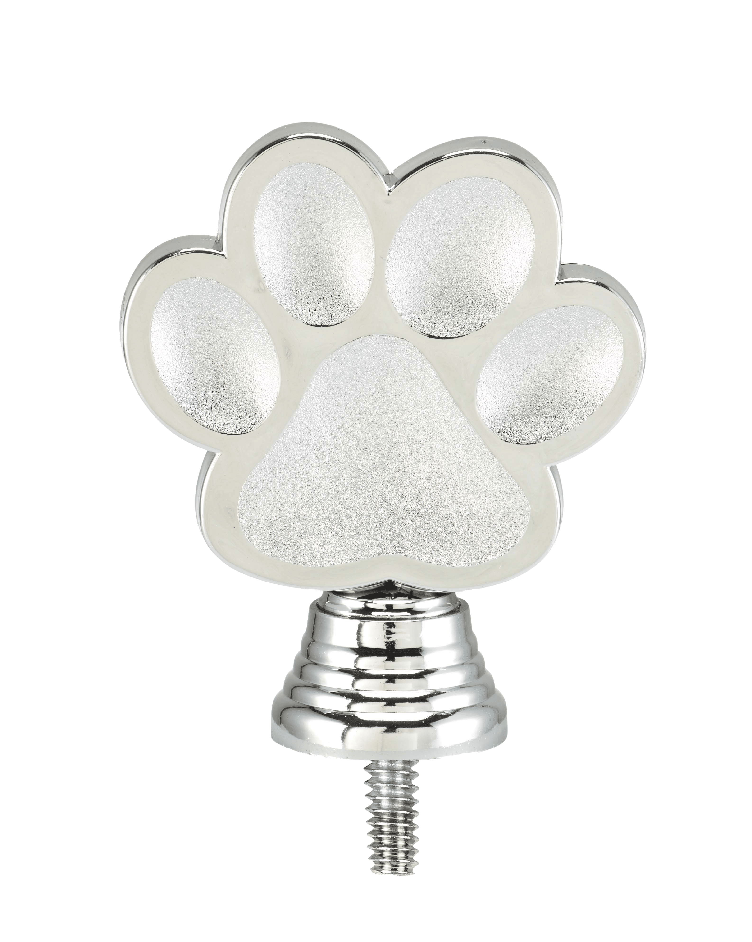 Plastic Figure [P528.02] dog paw (silver)