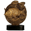 Mastic Figure [TR-RFST3050-32-BR] Carp fish (bronze)