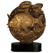 Mastic Figure [TR-RFST3050-32-BR] Carp fish (bronze)