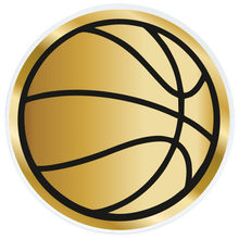 Acrylic Centre 70mm [AC024.01] basketball (gold)