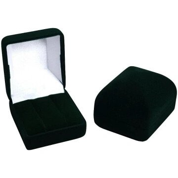Box badge Velvet [BOX-42x42x28] (black)