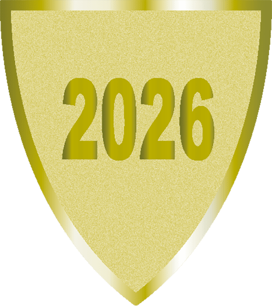 Centre Shield 40x45mm [AFS2026.01] Year (Gold)
