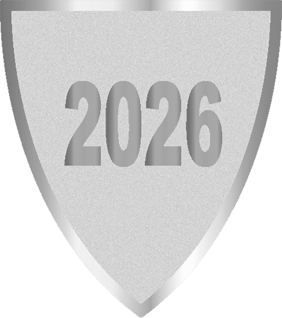 Centre Shield 40x45mm [AFS2026.02] Year (Silver)