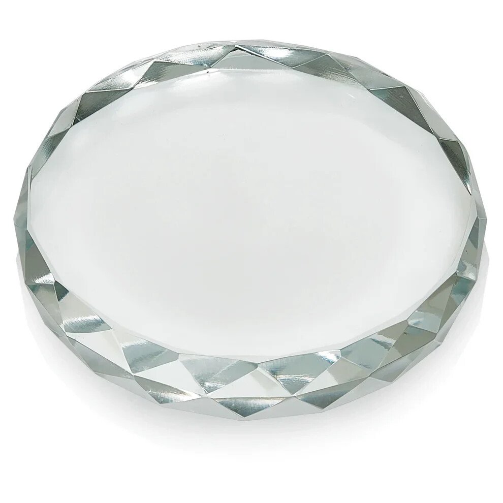Glass Decor Round [CRY150-A] (clear)