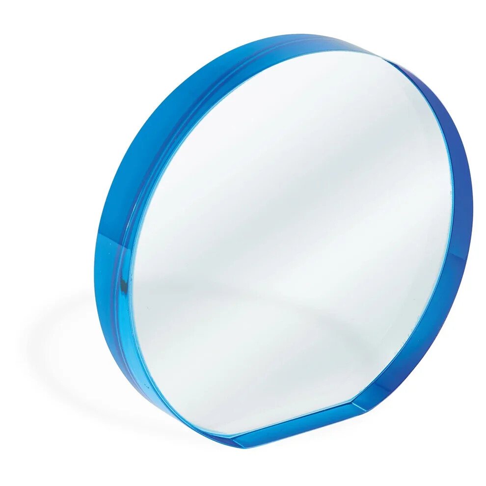 Glass Decor Round [CRY151-A] (clear/blue)