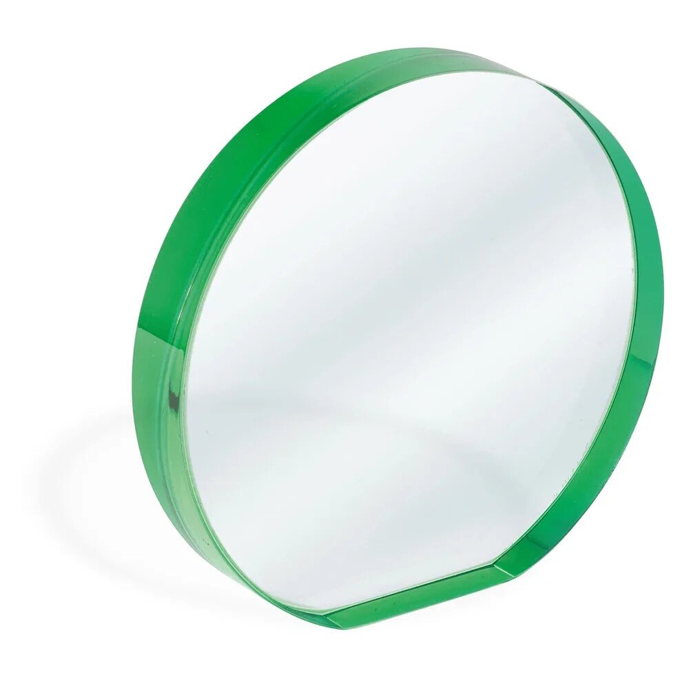 Glass Decor Round [CRY152-A] (clear/green)