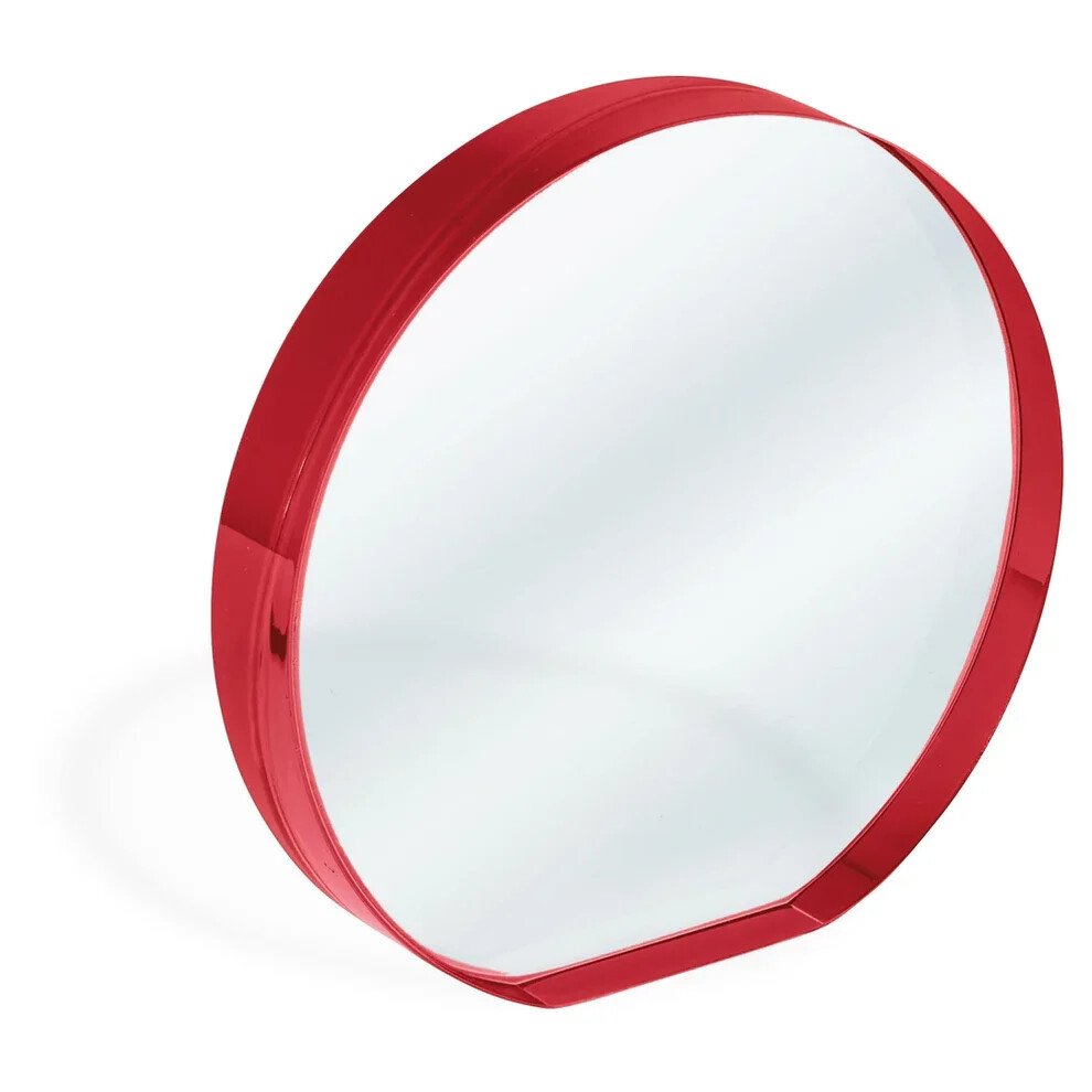 Glass Decor Round [CRY153-A] (transparent/red)