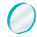 Glass Decor Round [CRY154-A] (clear/turquoise)