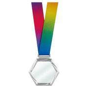 Glass Medal [CRY167-SILVER] (transparent/silver)