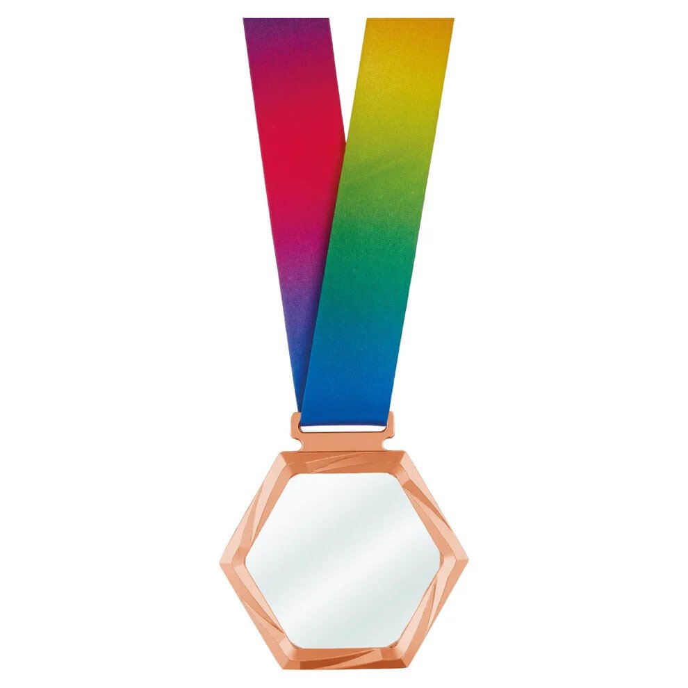 Glass Medal [CRY167-BRONZE] (clear/bronze)