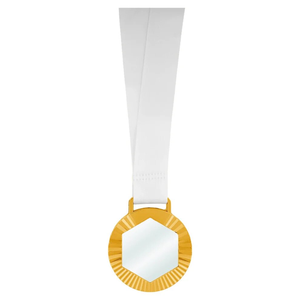 Glass Medal 70mm [CRY168-GOLD] (transparent/gold)