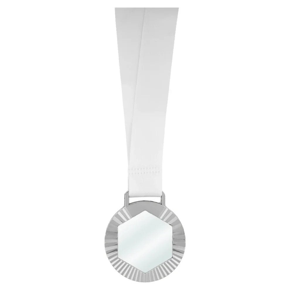 Glass Medal 70mm [CRY168-SILVER] (transparent/silver)
