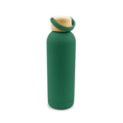 Termosas su bambukiniu dangteliu ir gumine apdaila 500 ml Zeniqua [VA116-06] (žalias)