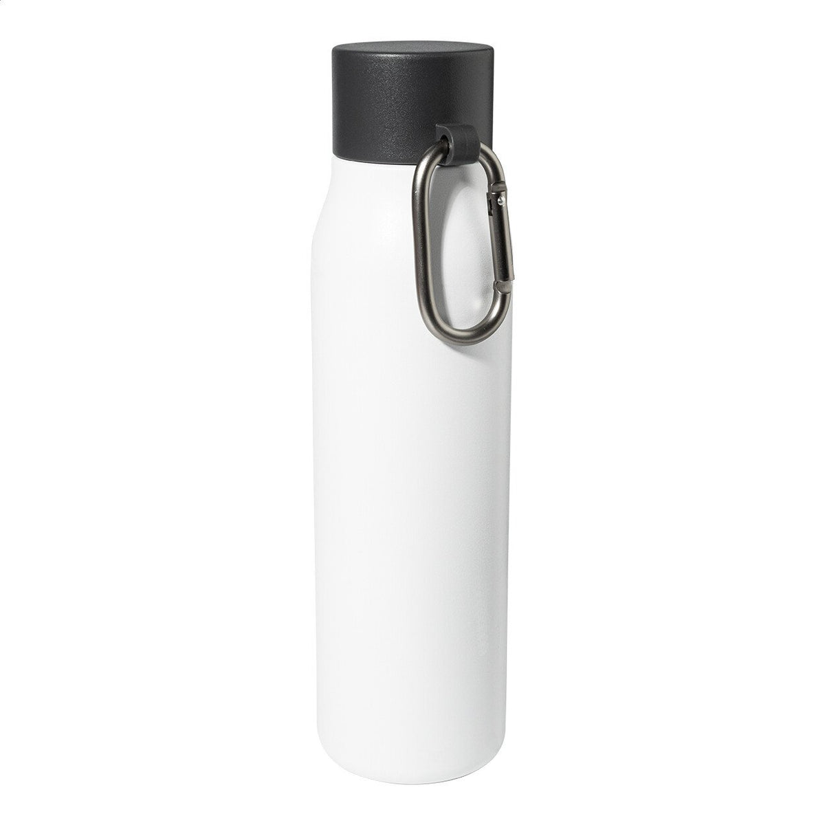 Ūdens pudele Baruntse, pārstrādāta nerūsējošā tērauda ar karabīni.500 ml [AP800142-01] (balta)