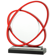 Glass Decor [W570.08] (transparent/red)