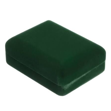 Karp Rinnamärgile Sametist [BOX-53x58x35-GR] (roheline)