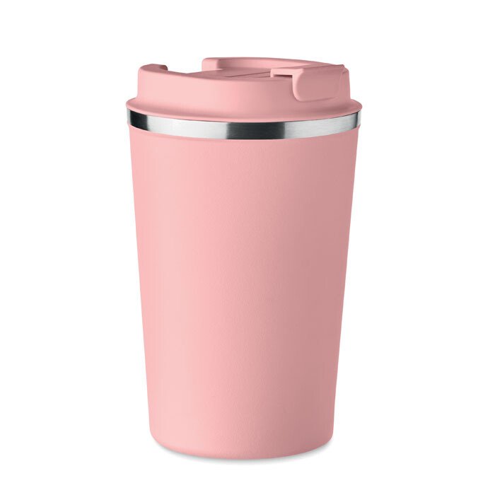 Metāla Termokrūze dubultsienu, Brace 350ml [MO6276-11]  (maigi rozā)