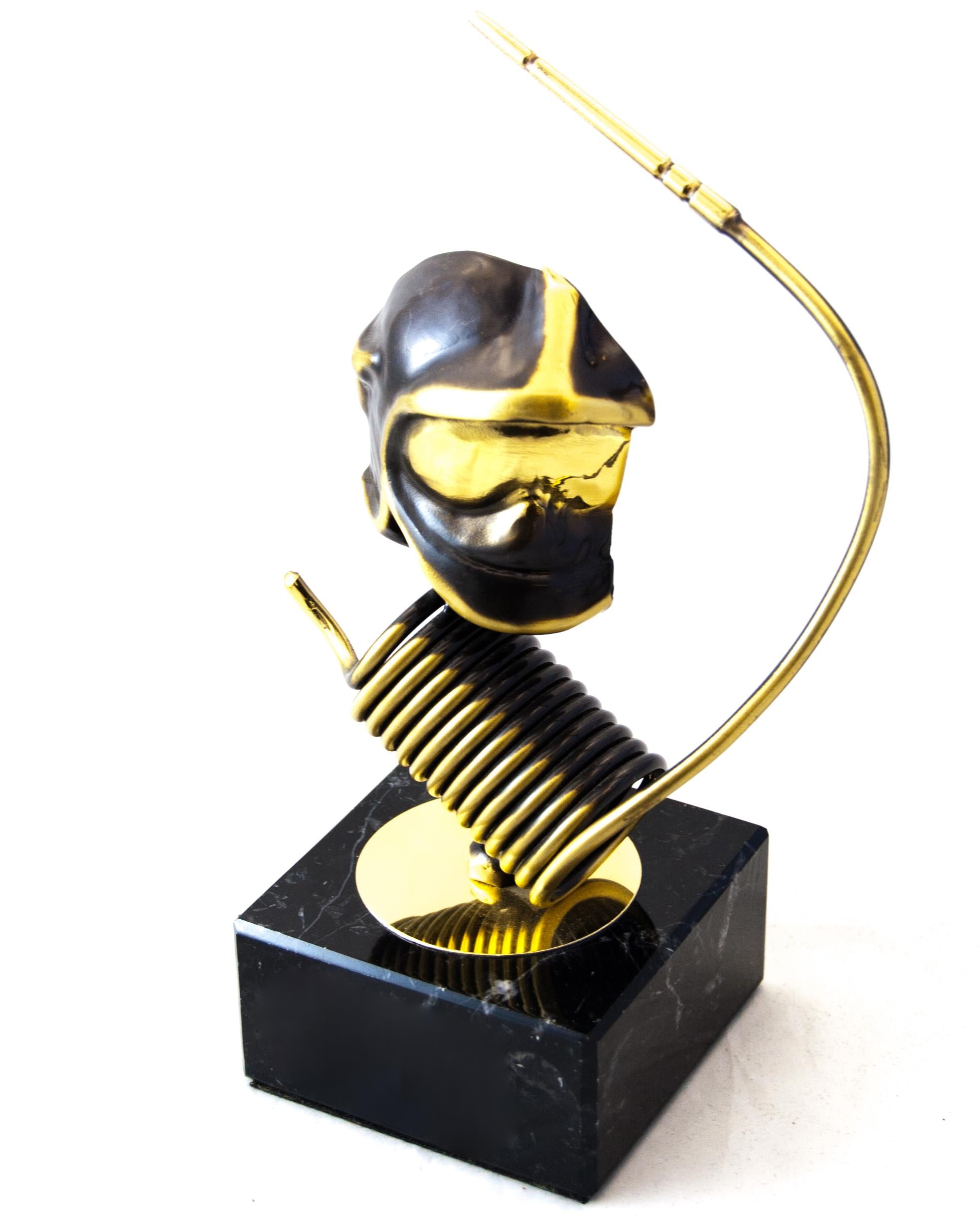 Metal Figure [615/2] firemen (gold)