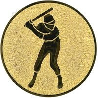 25 mm Centre [A1-11-GG] Baseball (Gold)