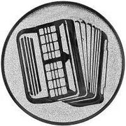 25 mm Centras [A1-115-ZG] muzika (sidabrinė)