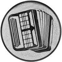 25 mm Centras [A1-115-ZG] muzika (sidabrinė)