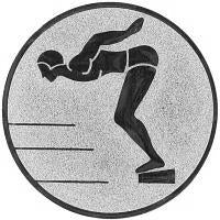 50 mm Centre [A2-13-ZG] Swimming (silver)