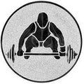 25 mm Centre [A1-146-ZG] weightlifting (silver)