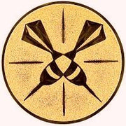 25 mm Centrs [A1-148-BA]  šautriņas (bronza)
