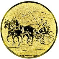 25 mm Keskus [A1-152-GG] hobune (kuldne)