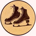 25mm Centre [A1-160-BA] Figure Skating (Bronze)
