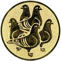 25 mm Keskus [A1-177-GG] tuvi (kuldne)