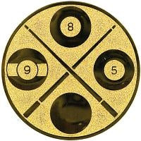 25 mm Keskus [A1-55-GG] piljard (kuldne)