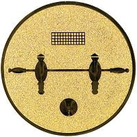 25 mm Keskus [A1-57-GG] laua jalgpall (kuldne)