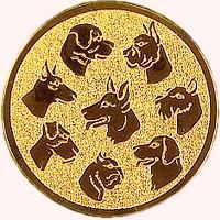 50 mm Centrs [A2-68-BA] dog (bronze)