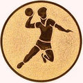 25 mm Centre [A1-7-BA] Handball (Bronze)