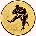 25 mm Centras [A1-77-BA] dziudo (bronza)