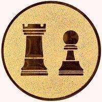 50 mm Centrs [A2-83-BA]  šahs (bronza)