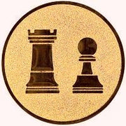 25 mm Centrs [A1-83-BA]  šahs (bronza)