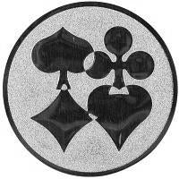 25 mm Centrs [A1-86-ZG]  kārtis (sudraba)