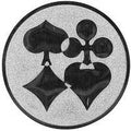 50 mm Keskus [A2-86-ZG] kaardid (hõbedane)
