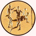 25 mm Centrs [A11-15-BA]  handbols (bronza)