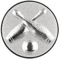25 mm Centras [A11-24-ZG] boulingas (sidabras)