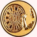 25 mm Centrs [A11-25-BG]  šautriņas (bronza)