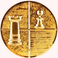 25 mm Centras [A11-26-BG] šachmatai (bronza)