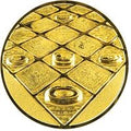 25 mm centras [A11-27-GG] šaškės (auksinės)