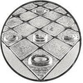 25 mm centras [A11-27-ZG] šaškių (sidabras)